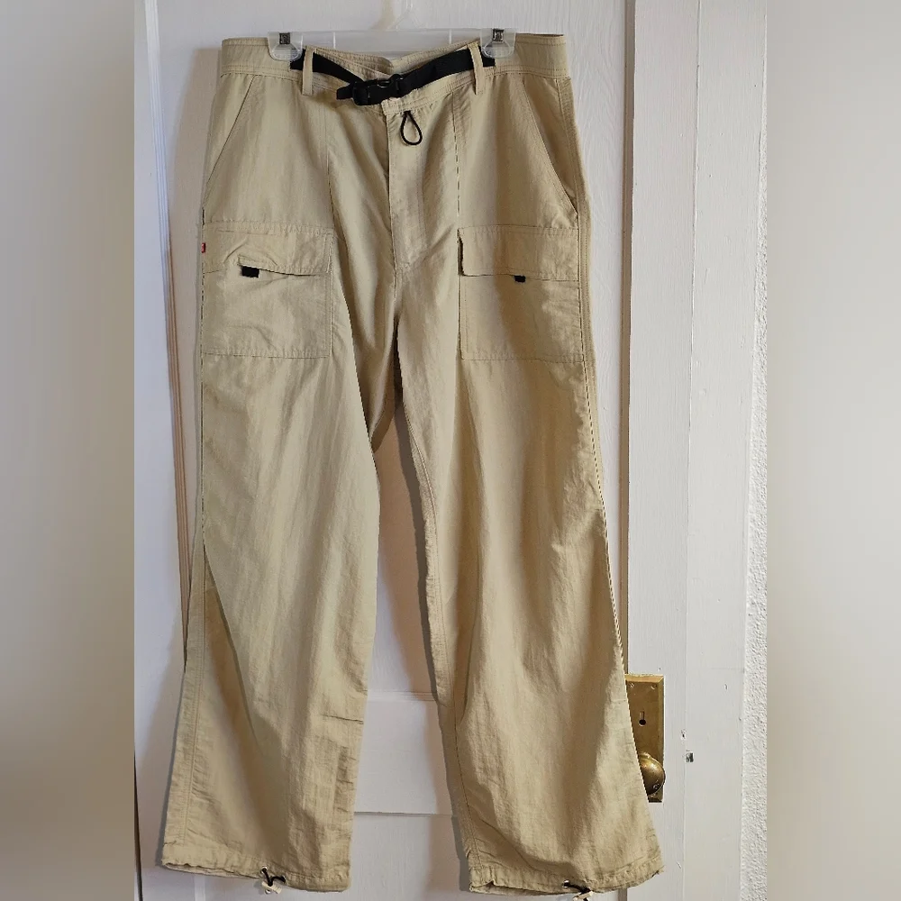 Men's Aesthetics Tan Belted Cargo Pants SZ 36 - Picture 2 of 9